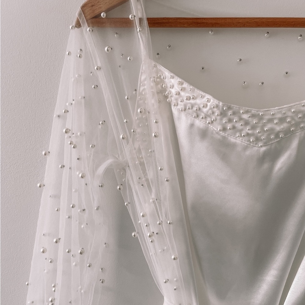 Pearl Bridal Slip Dress from shopivorypearl on Etsy!
